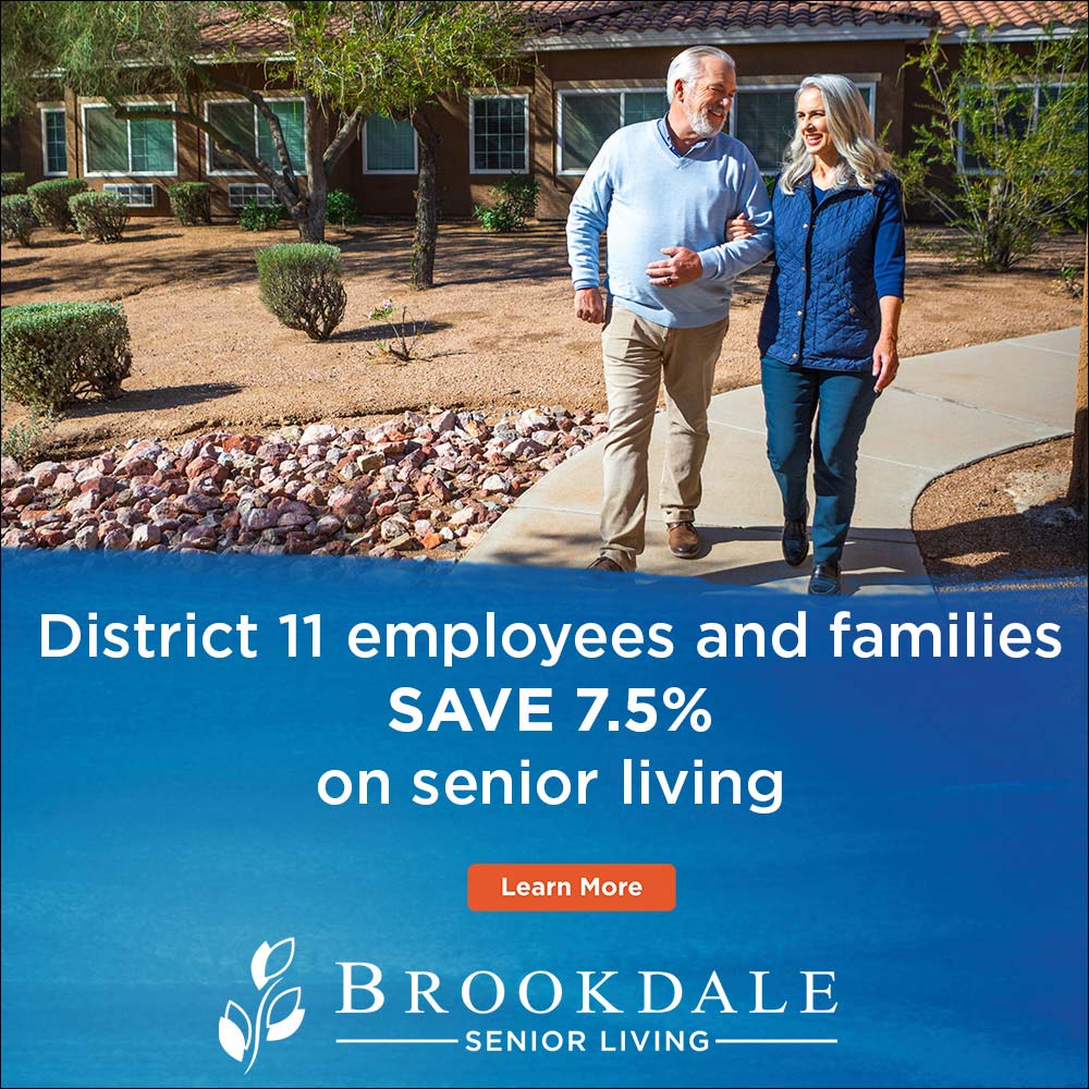 Brookdale - District 11 employees and families SAVE 7.5% on senior living